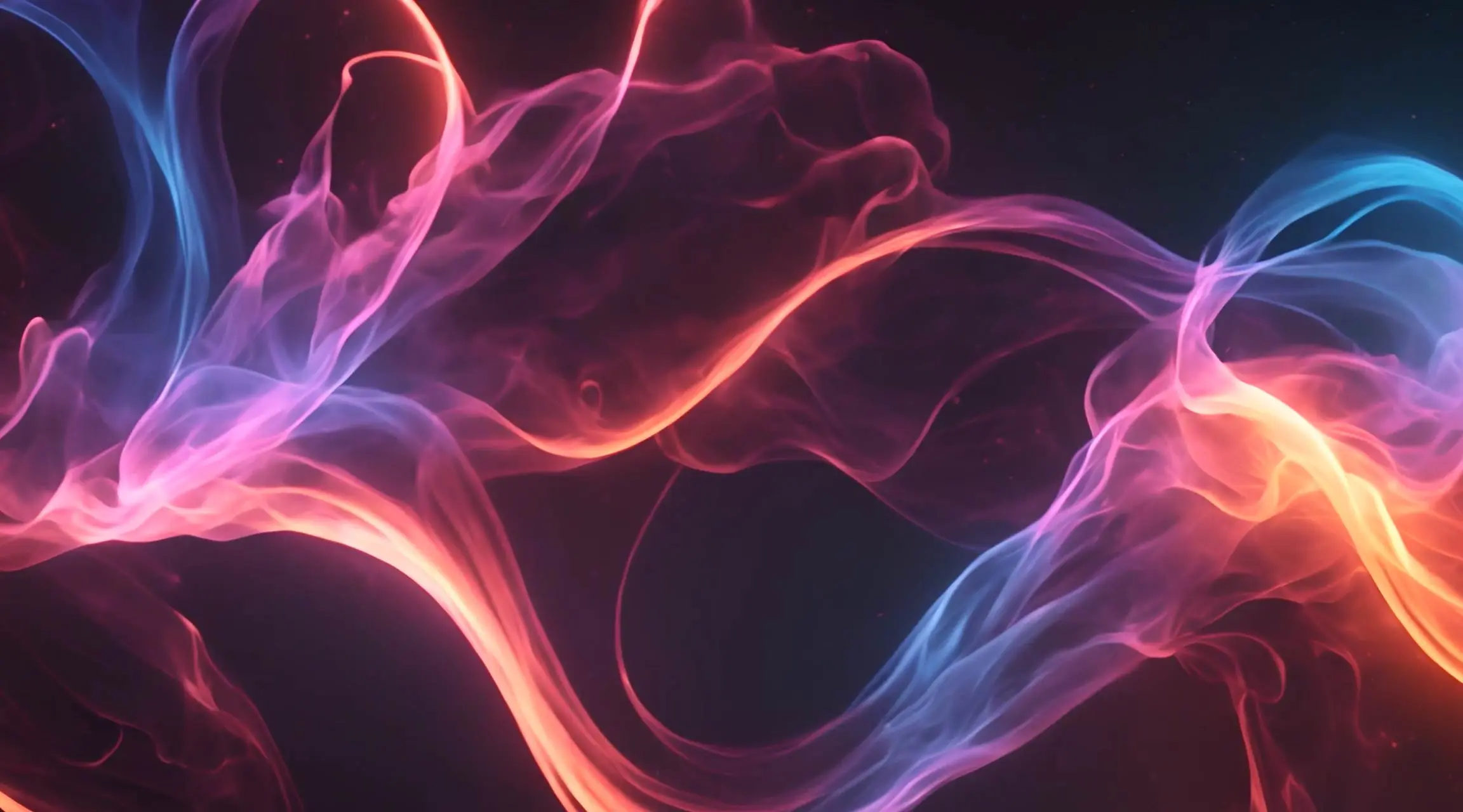Dynamic Neon Smoke Waves Effect Motion Graphics